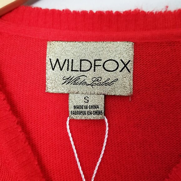 Wildfox White Label Shopping Is My Cardio Red Sweater S Jumper Angora Blend Y2K - Picture 6 of 16